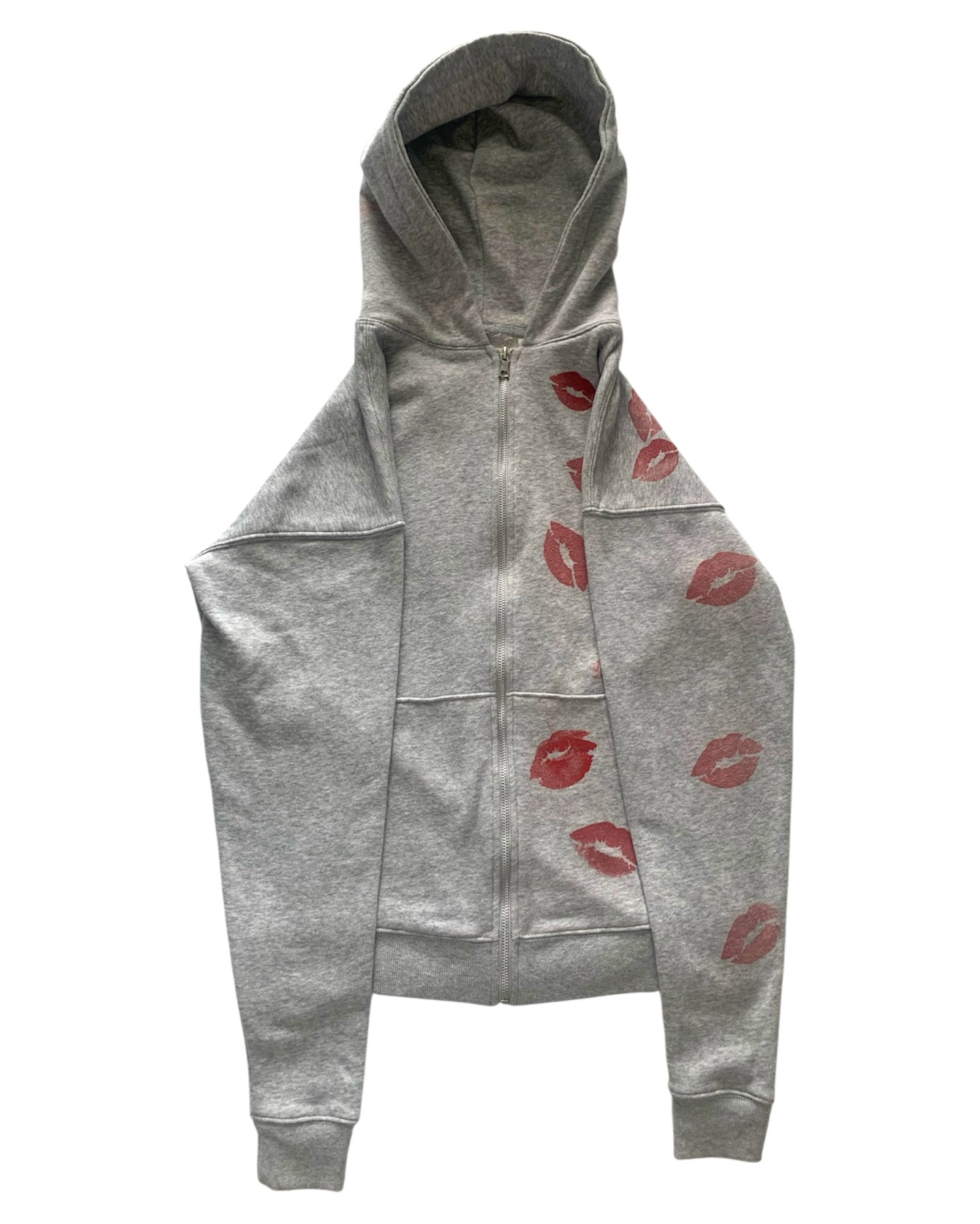 "Kiss me" Zip up hoodie